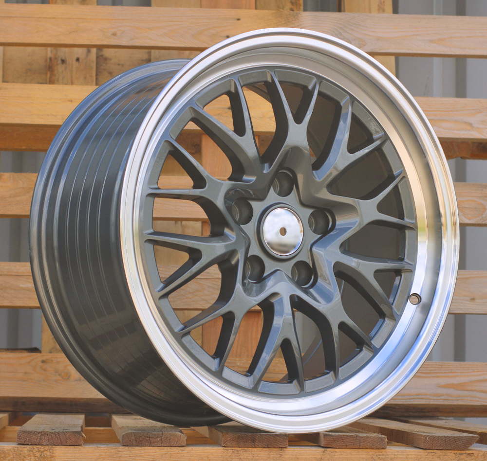 Racing A1408 Gun Metal+Polished Lip