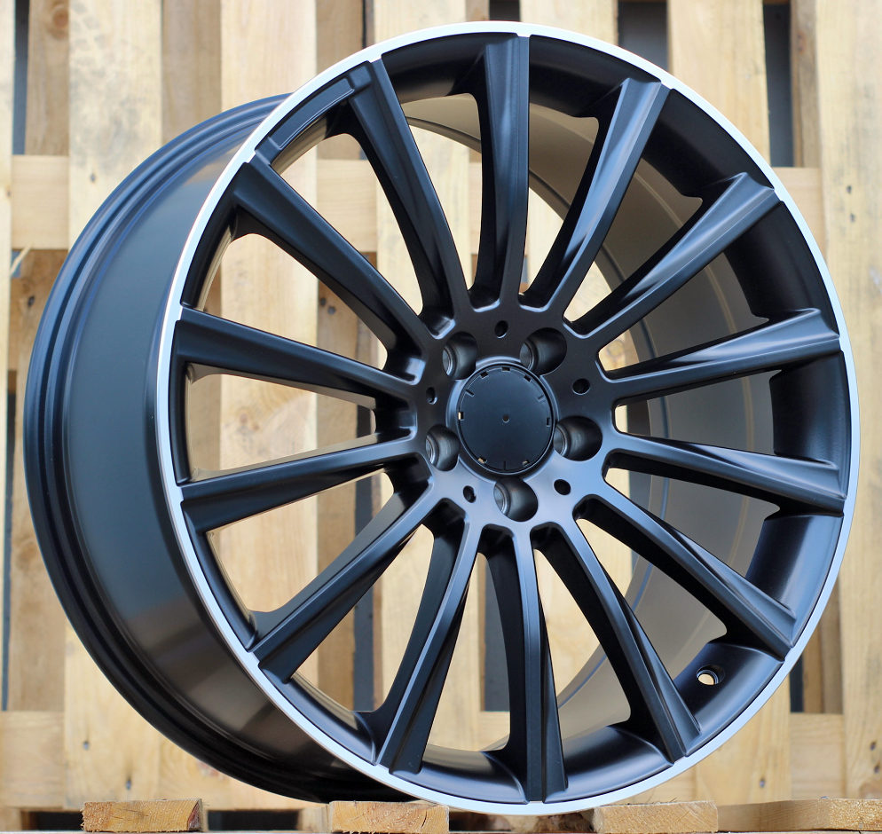 Mercedes B1048 Black Half Matte+Polished Lip