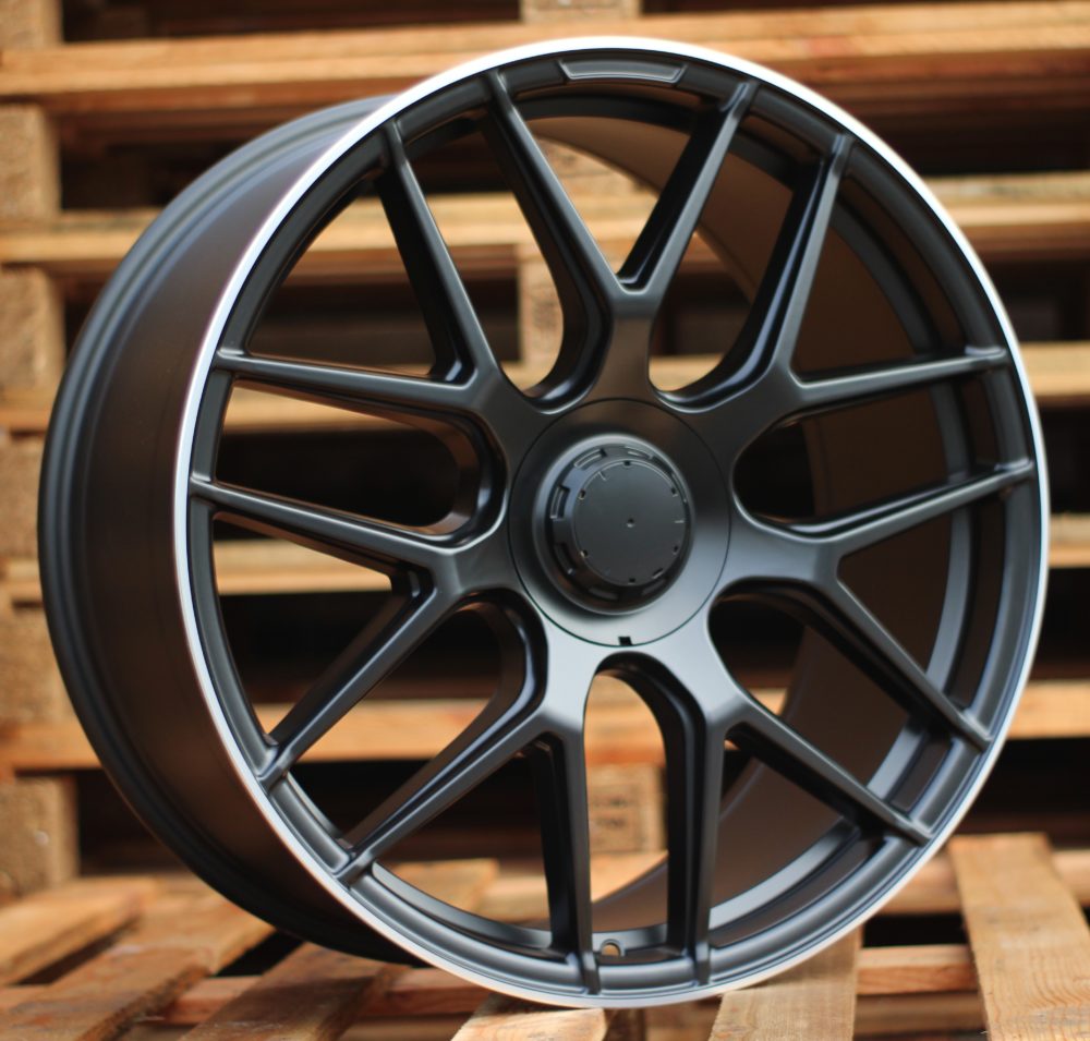 Mercedes B1258 Black Half Matte+Polished Lip
