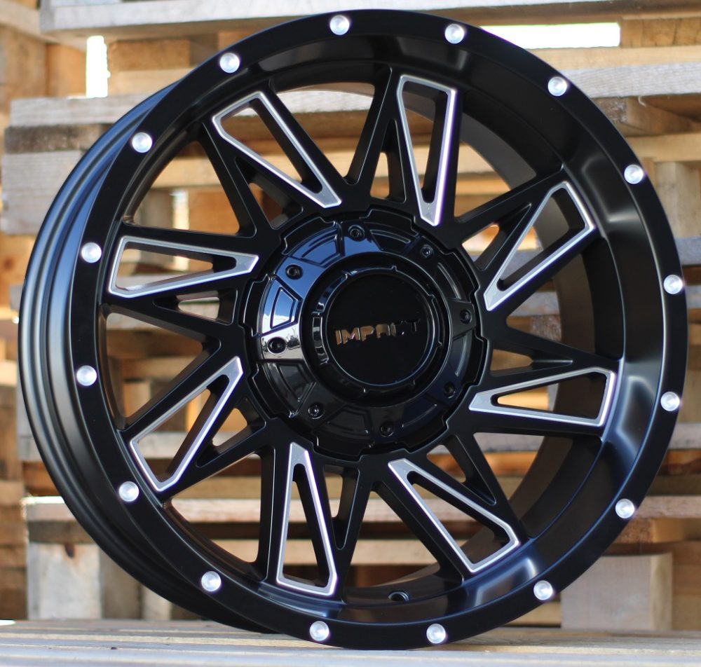 4x4 B1544 Black Matte+Polished Lip