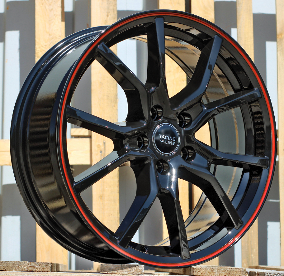 Racing B5253 Black+Red Line