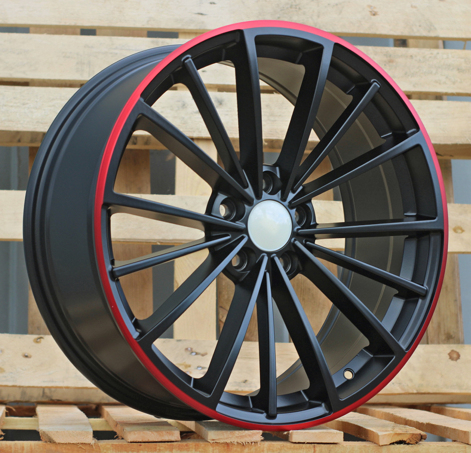 VW B5937 Black Half Matte+Red Lip