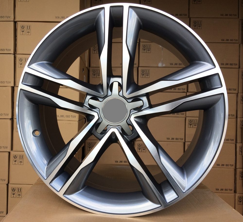 AUDI BK114 Grey Polished+Painted Powder