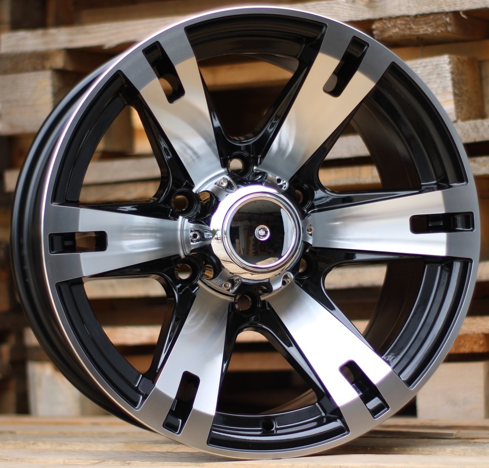 4x4 BK311 Black Polished
