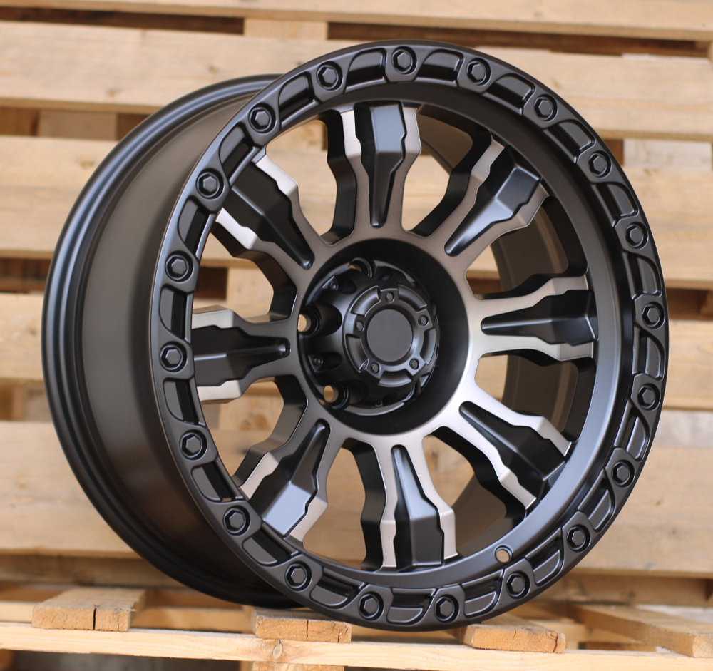 4x4 FBX087 Black Polished Matte